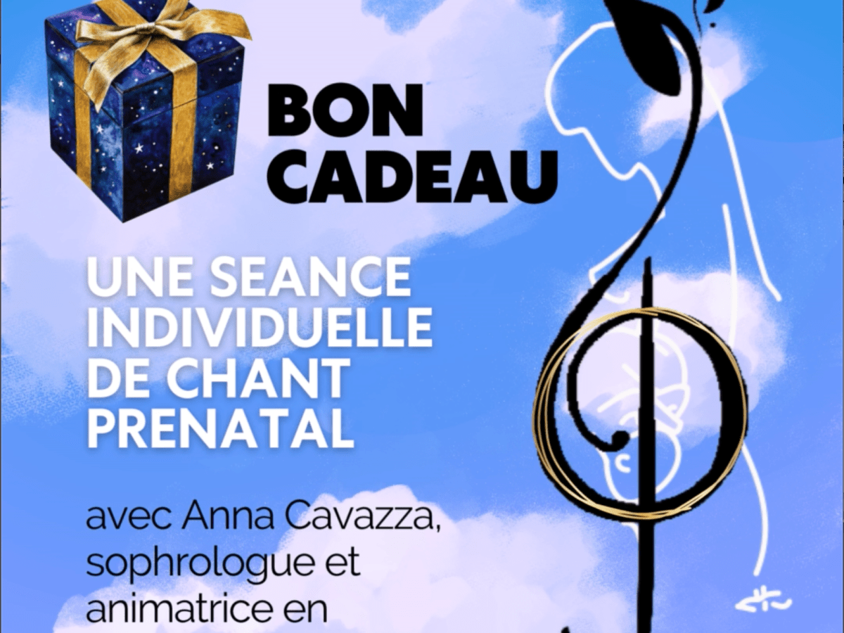 Nouveau : des bons cadeaux pour une ou plusieurs séances de Chant&nbsp;Prénatal